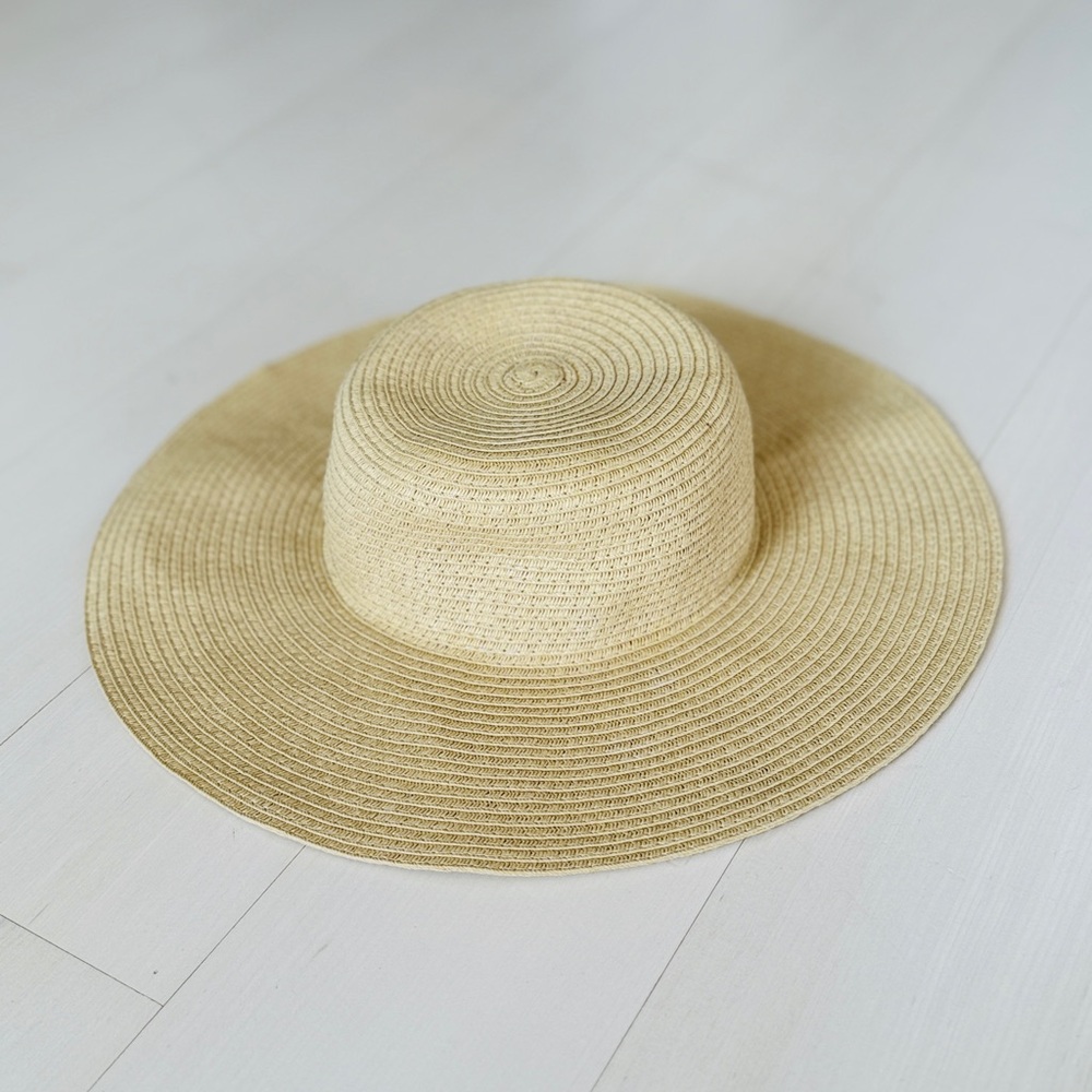 J Crew Crewcuts Beige Straw Hat, kids S/M